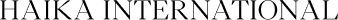 HAIKA Footer Logo